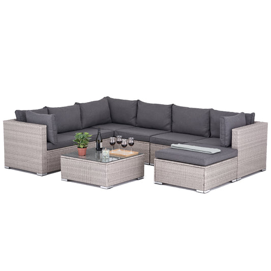 Polyrattan Gartensitzgruppe, Lounge komplett-Set Mykonos