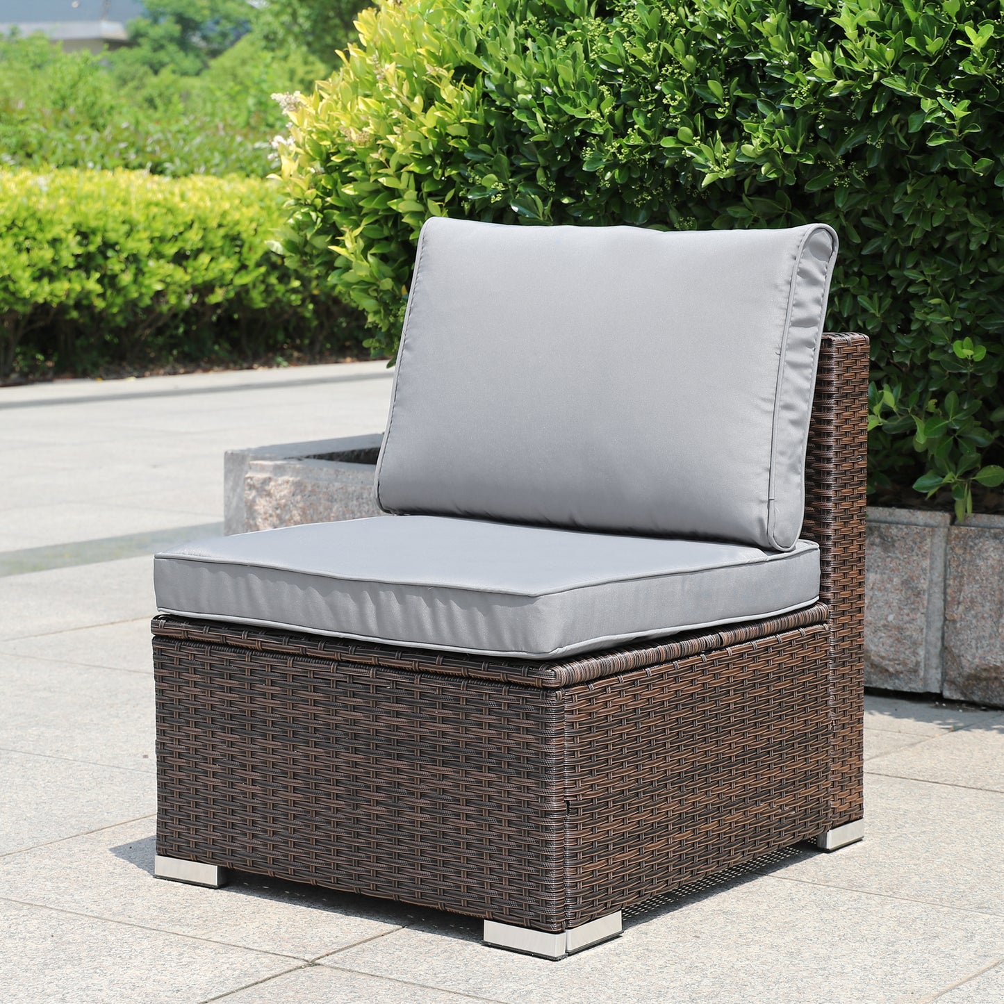 ANGEBOT: Polyrattan Gartensitzgruppe, 4-5 Personen, Serie AMALFI