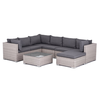 Polyrattan Gartensitzgruppe, Lounge komplett-Set Mykonos